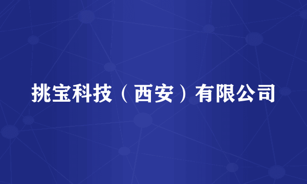 挑宝科技（西安）有限公司