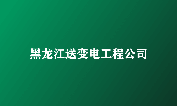 黑龙江送变电工程公司