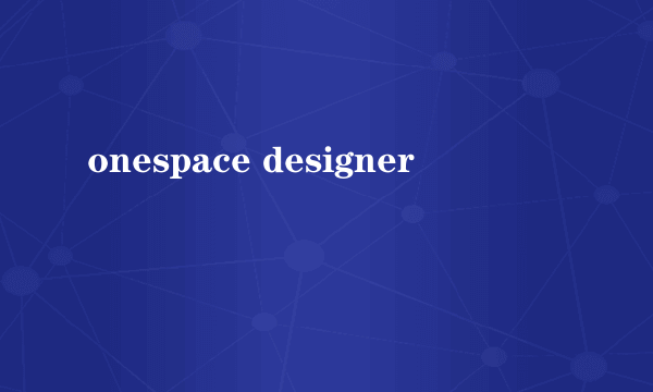onespace designer