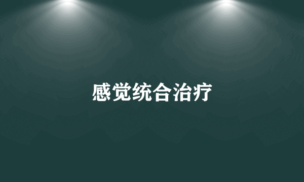 感觉统合治疗
