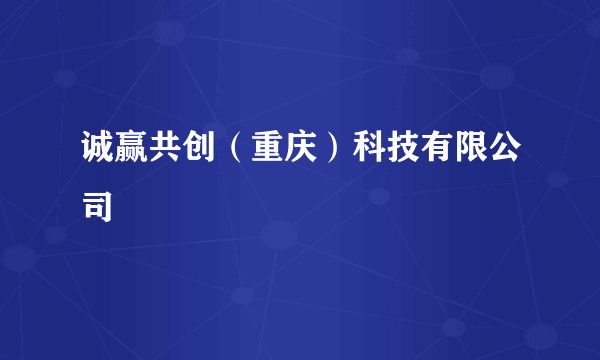 诚赢共创（重庆）科技有限公司