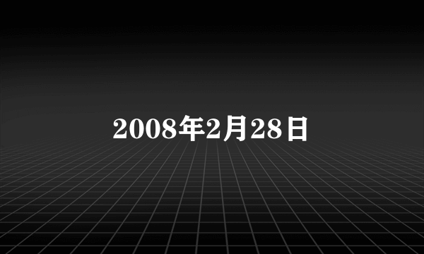 2008年2月28日
