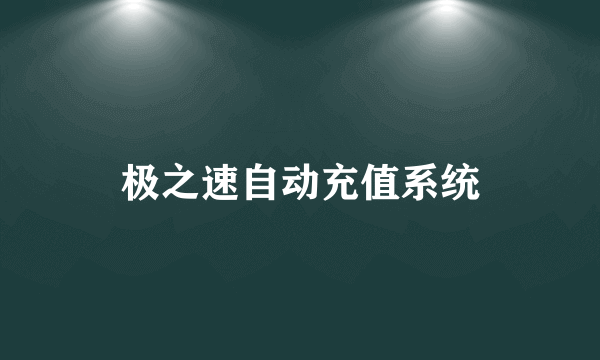 极之速自动充值系统