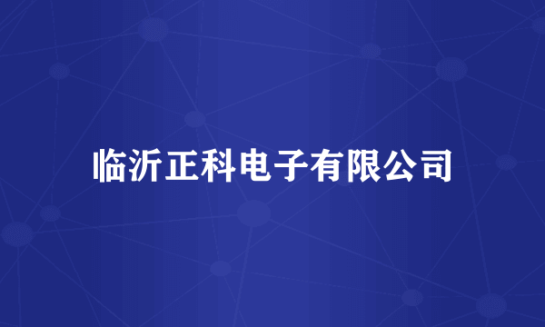 临沂正科电子有限公司