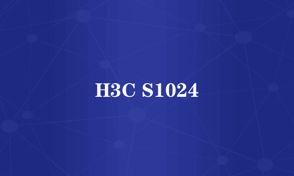 H3C S1024