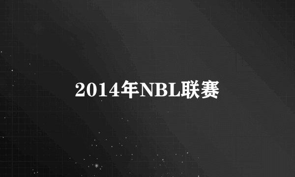 2014年NBL联赛