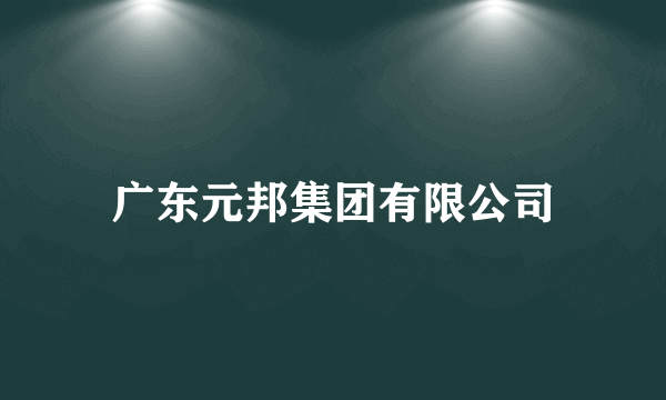 广东元邦集团有限公司