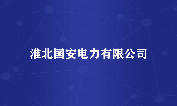 淮北国安电力有限公司