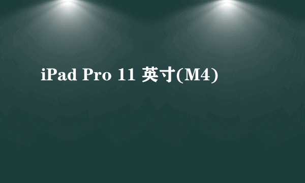 iPad Pro 11 英寸(M4)