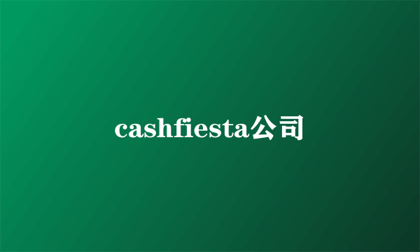 cashfiesta公司