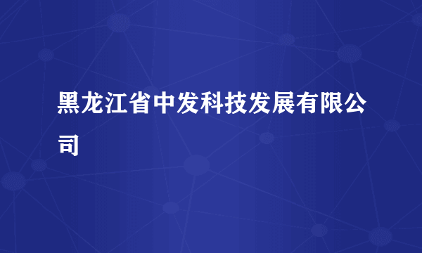 黑龙江省中发科技发展有限公司