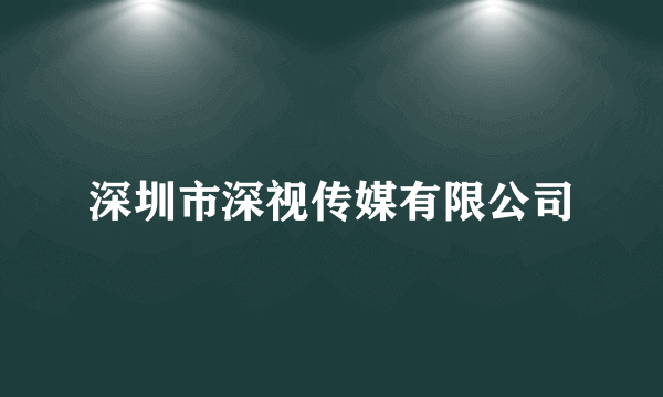 深圳市深视传媒有限公司