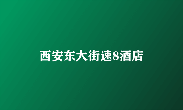 西安东大街速8酒店