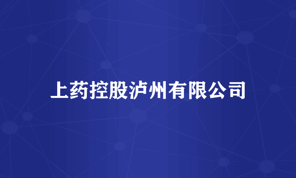 上药控股泸州有限公司