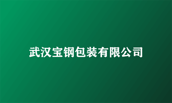 武汉宝钢包装有限公司