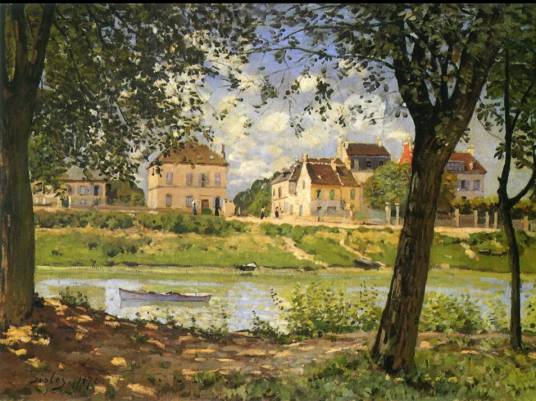 塞纳河旁的村庄