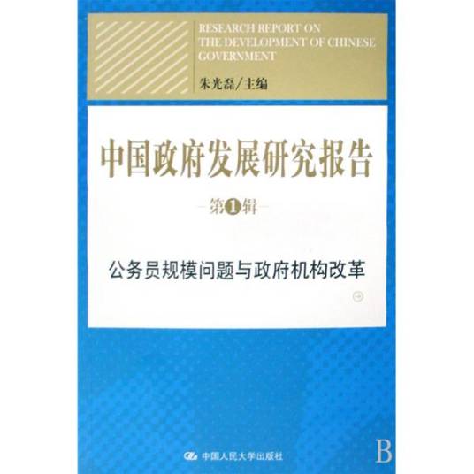 中国政府发展研究报告