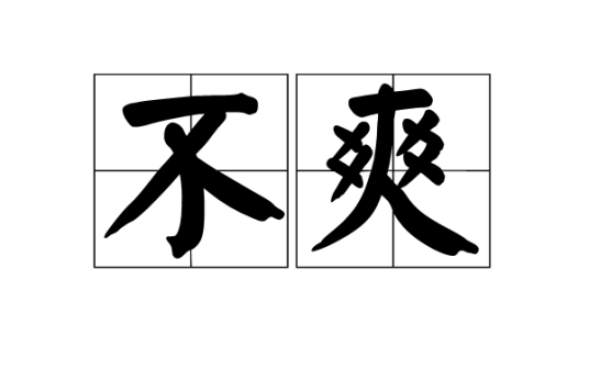 不爽（汉语词语）