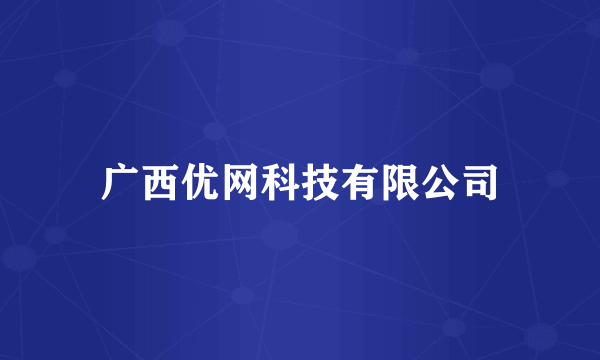 广西优网科技有限公司