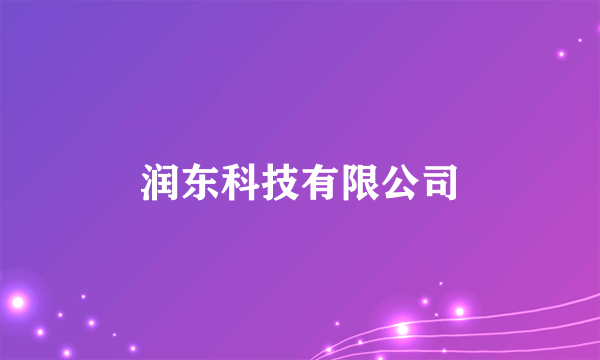 润东科技有限公司