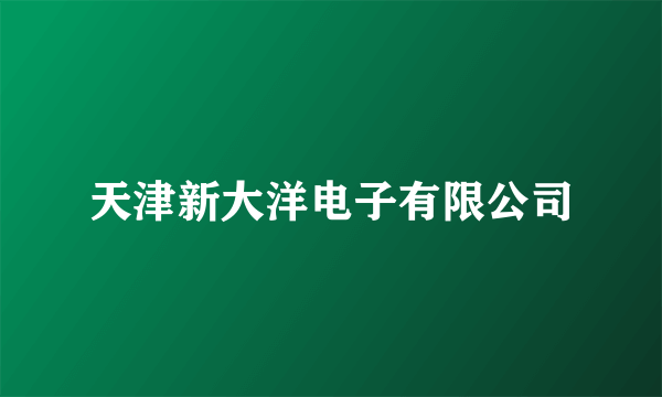 天津新大洋电子有限公司