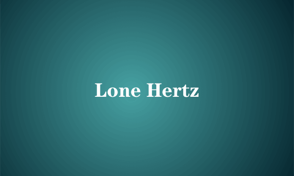 Lone Hertz