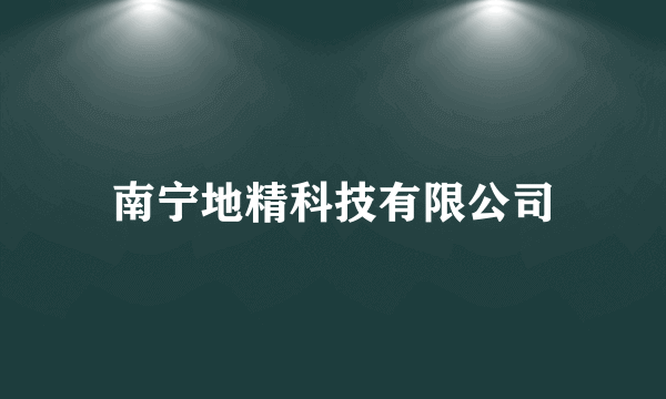 南宁地精科技有限公司