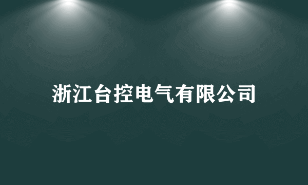 浙江台控电气有限公司