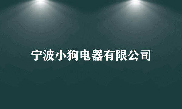 宁波小狗电器有限公司