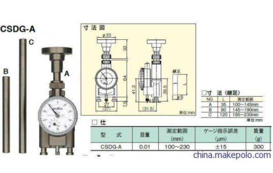 曲轴量表