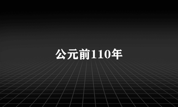 公元前110年