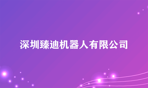 深圳臻迪机器人有限公司