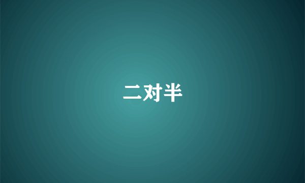 二对半