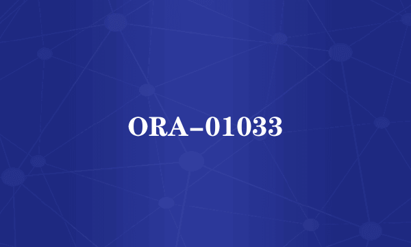 ORA-01033