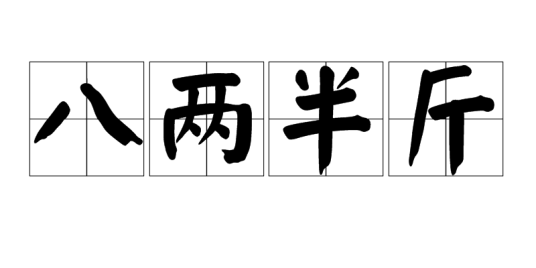 八两半斤