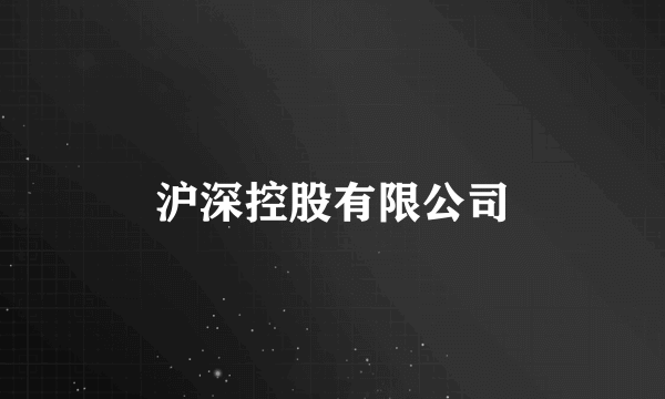 沪深控股有限公司