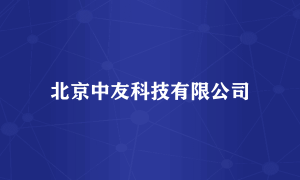 北京中友科技有限公司