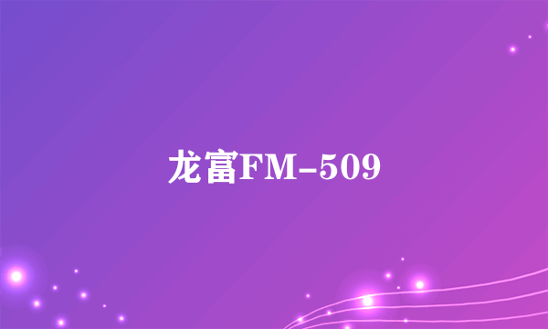 龙富FM-509