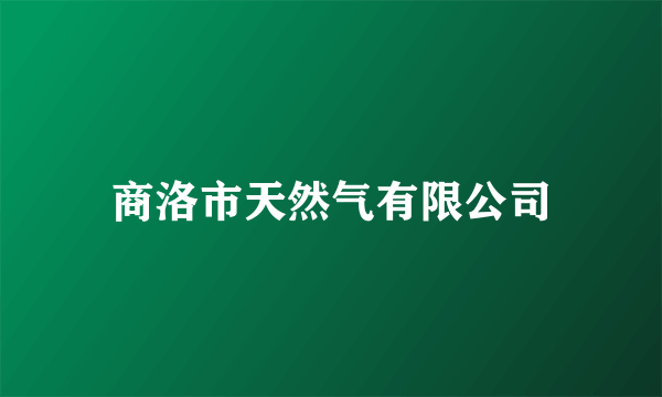 商洛市天然气有限公司