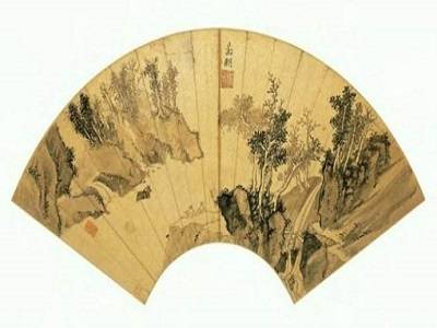 文征明《早春图》扇面