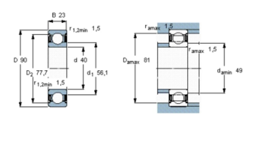 SKF 6308-2Z/VA208轴承
