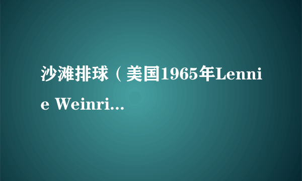沙滩排球（美国1965年Lennie Weinrib执导的喜剧、歌舞类电影）