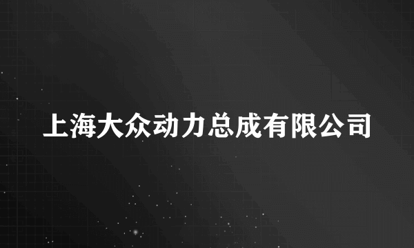 上海大众动力总成有限公司