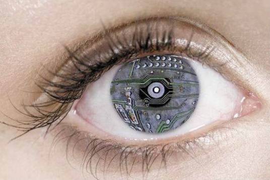 隐形眼镜式显示器