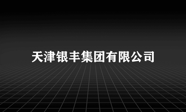 天津银丰集团有限公司