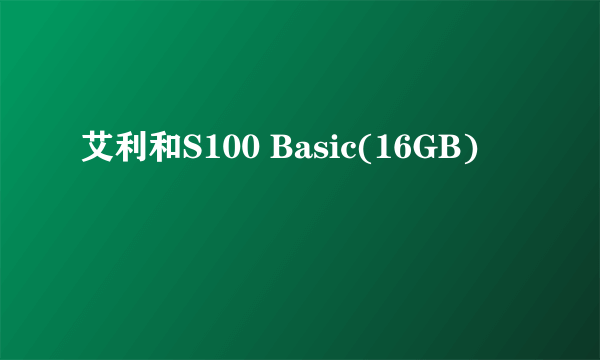 艾利和S100 Basic(16GB)