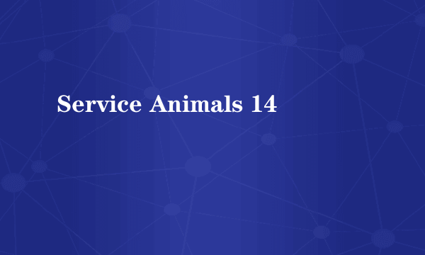 Service Animals 14