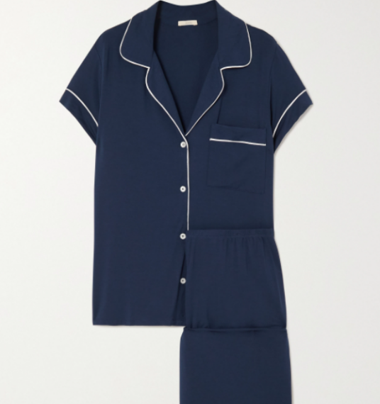 Gisele弹力莫代尔平纹布睡衣套装