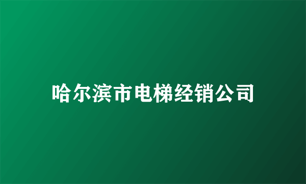 哈尔滨市电梯经销公司