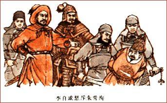 李自成起义军激战渭南